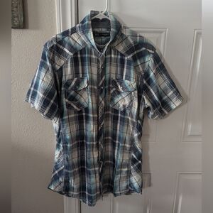 BKE Standard Fit Button Up Shirt SZ 2XL